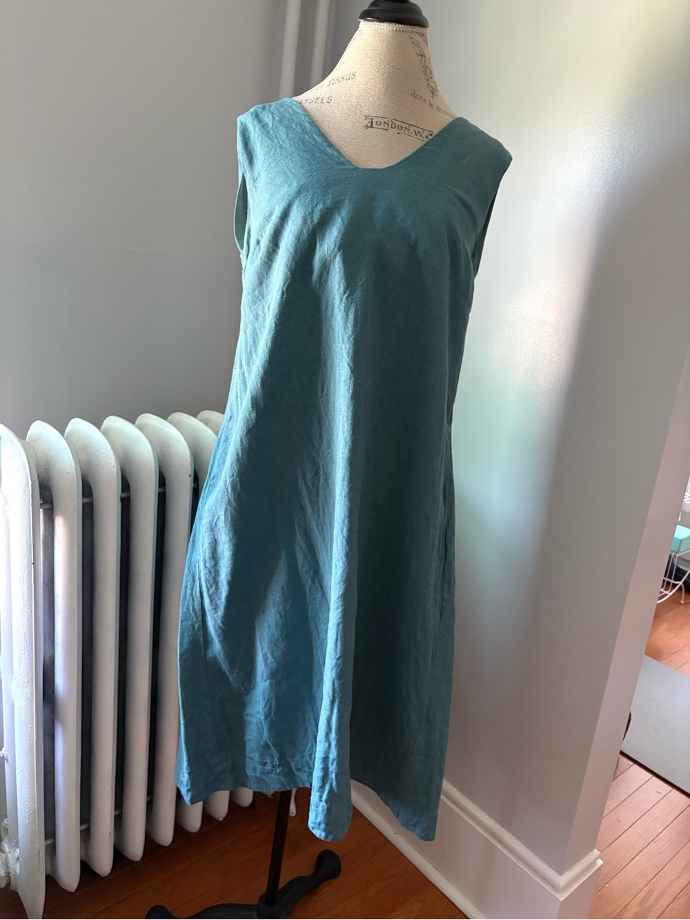 Teal Linen Dress by Lara